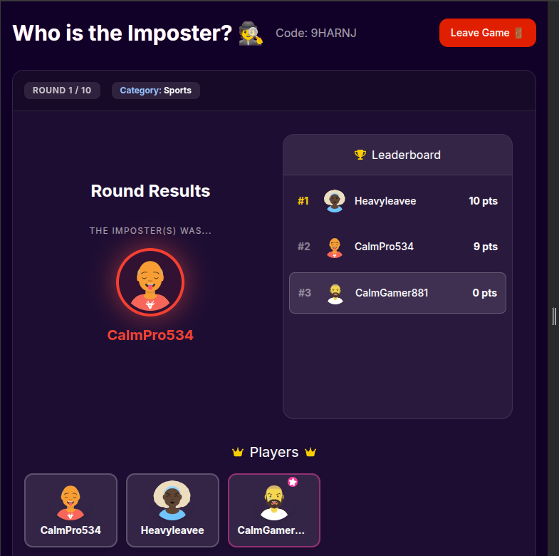 Word imposter game online reveal moment where the secret word is exposed, the ultimate online game where imposters sabotage crewmates by bluffing perfectly